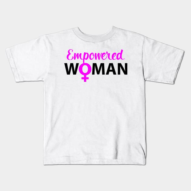 Empowered Woman Kids T-Shirt by UrbanLifeApparel